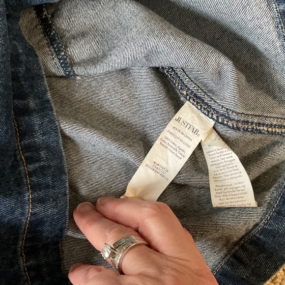 JustFab Long Sleeve Button Front Denim Dress Size Small - Picture 8 of 9